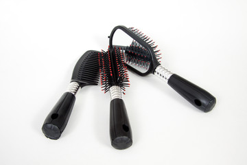 Hairbrush mirror and comb set