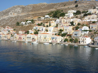 Fototapeta na wymiar Simi wyspa grecka