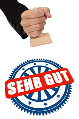 Sehr gut Stempel