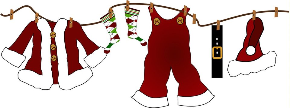 santa cloths line