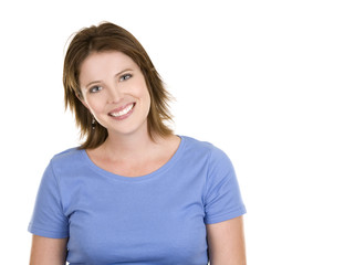 Fototapeta premium casual woman in blue