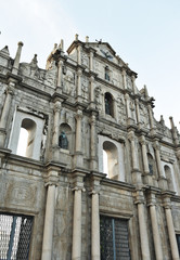 Fototapeta na wymiar Saint Paul church in Macao