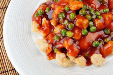 chicken with red sauce