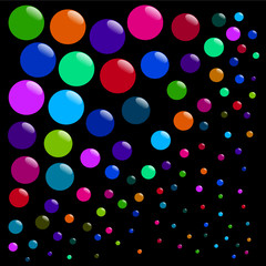 bubbles background - vector