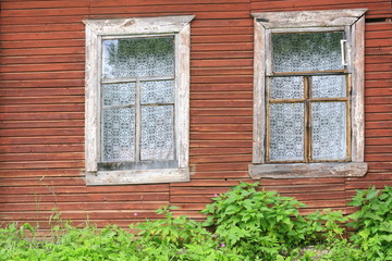 Fototapeta na wymiar The old rustic window