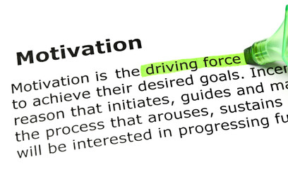Dictionary definition of the word Motivation