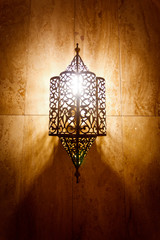 Ornate metal lamp © Pete Niesen Photo