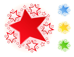 Set of vector bright stars
