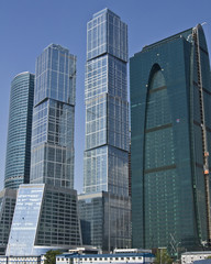 Obraz premium Moscow, modern buildings
