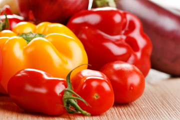 fresh vegetables on the table