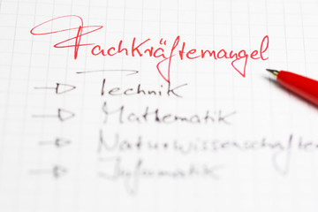 Fachkr&auml;ftemangel