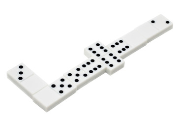 domino stones isolated on white background
