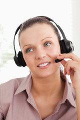 Close up of an operator