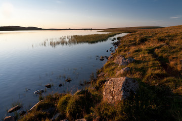 Lake of Saint Andeol in Aubrac, Lozere