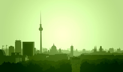 skyline-berlin-mitte-final - obrazy, fototapety, plakaty
