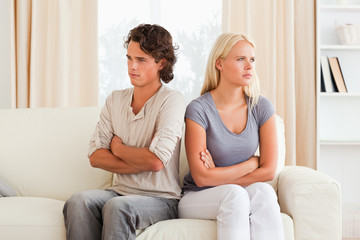 Obraz premium Man angry at her fiance