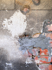 Schäden an Hauswand