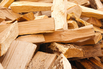 chopped down the wood