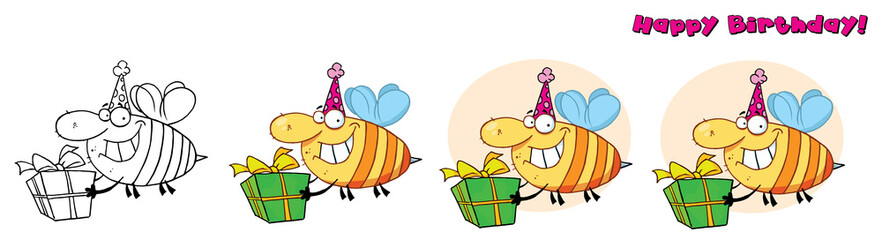 Bday Grinning Bumbe Bee