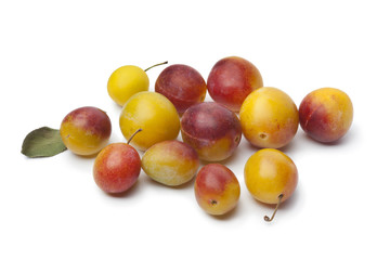 Fresh ripe mirabelle plums