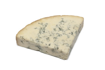 Wedge of Blue Stilton cheese
