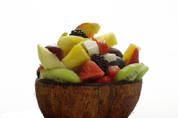 macedonia in coppa di cocco