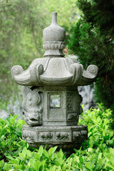 Oriental Japanese stone lantern