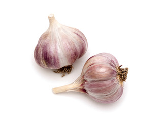 Garlic isolated on white