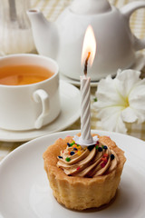 cake with a candle