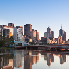 Melbourne skyline looking towards King Street Bridge © gb27photo