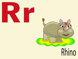 Animal alphabet R