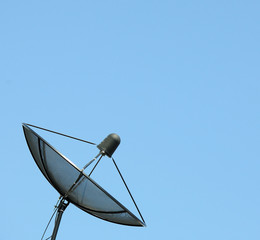 satellite dish and blue sky
