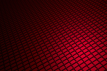 Mesh on a red background.