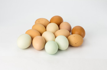 Heirloom chicken eggs