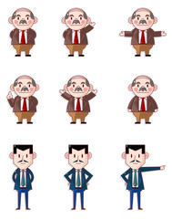 My boss icons,office worker