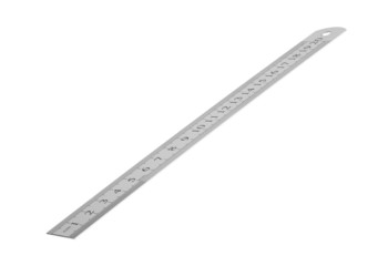 Metric and inch steel ruler