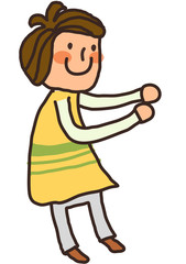 Side view of boy standing