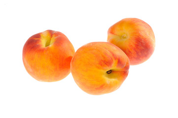 peach on a white background