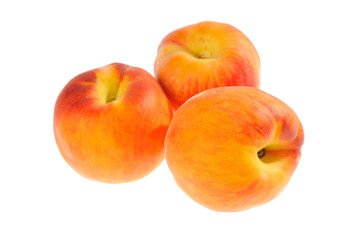 peach on a white background