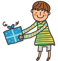 Close-up of boy standing