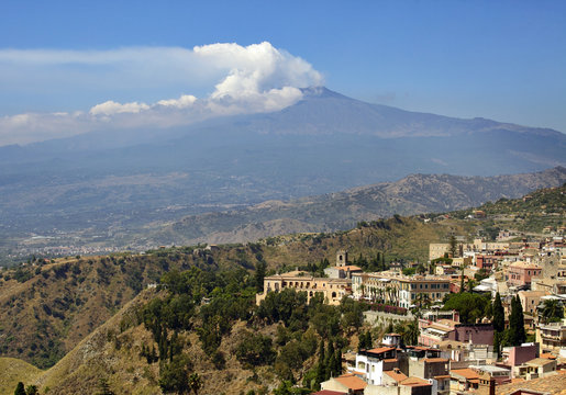 Sicily, Italy, with Etna