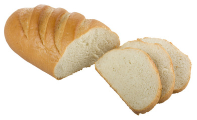 Long loaf sliced bread