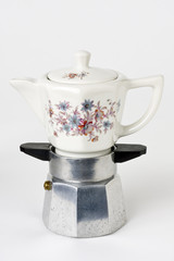 Ein antiker Percolator, teilweise auch Perkolator, ist eine spezielle Kanne f&uuml;r die Zubereitung von Kaffee. 