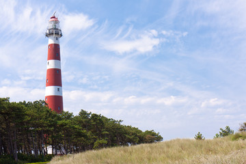 Fototapeta na wymiar Dutch Lighthouse of Ameland