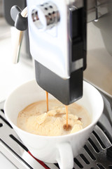 Espresso Affogato (Espresso mit Vanilleeis)
