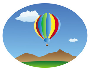 hot air balloon background
