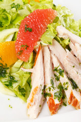 salad with chicken