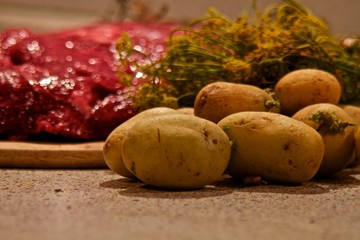 Kartoffeln Fleisch
