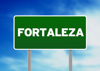 Green Road Sign - Fortaleza