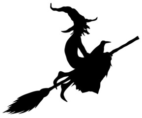 halloween witch silhouette